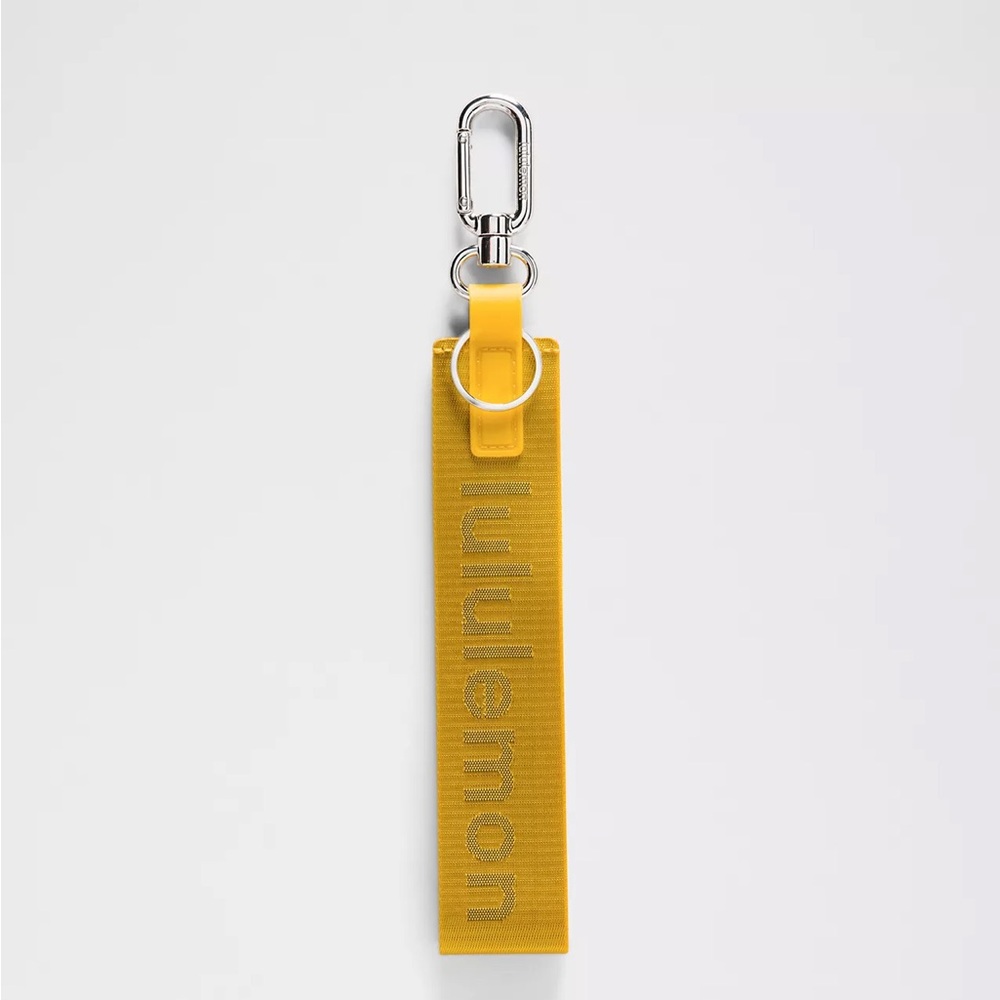 Lululemon Never Lost Keychain- Maize Yellow/Graphite Grey